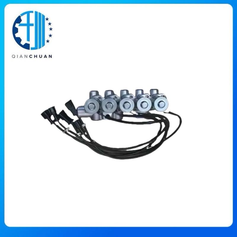 Solenoid Valve Group 206-60-51102 For PC200-6 PC200-6H Excavator Engine Spare Parts
